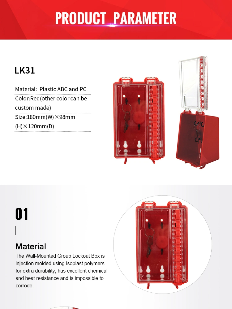 Loto Industrial Wall-Mounted Group Lockout Box