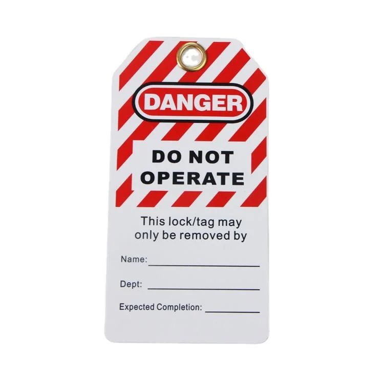 Warning Tag Lockout Danger Tags out, PVC Custom Safety Lockout Tagout Tags