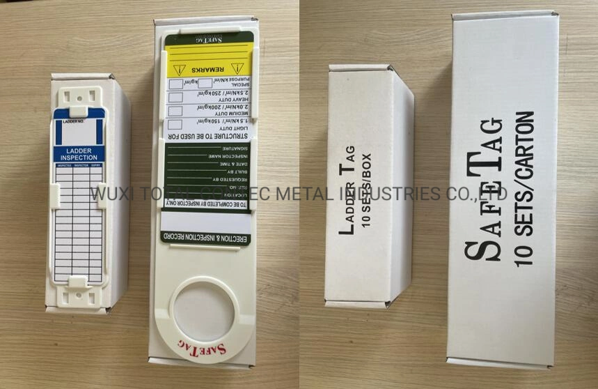 Scaffolding Parts Warning Inspection Card and Holder Kits Plastic Safety Scaffold Tag for Construction