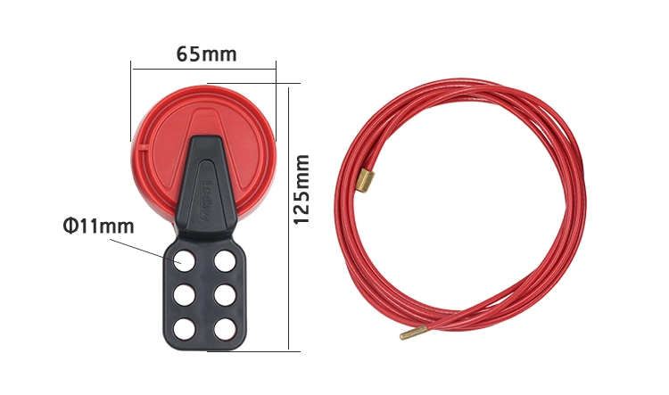 Lockey Design Plastic Adjustable Cable Lockout with Customization