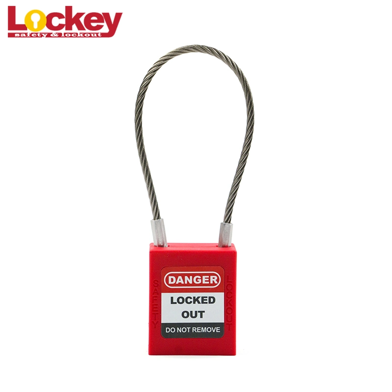 Lockey Loto Stainless Steel Cable Industrial Safety Padlock with Master Key