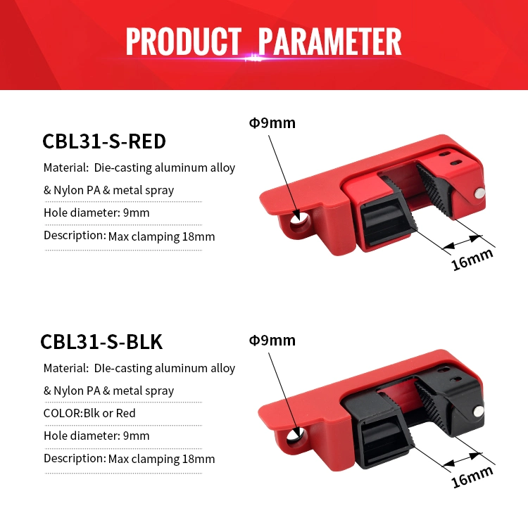 Medium Steel Circuit Breaker Lockout with Locking Screw (CBL31-S)