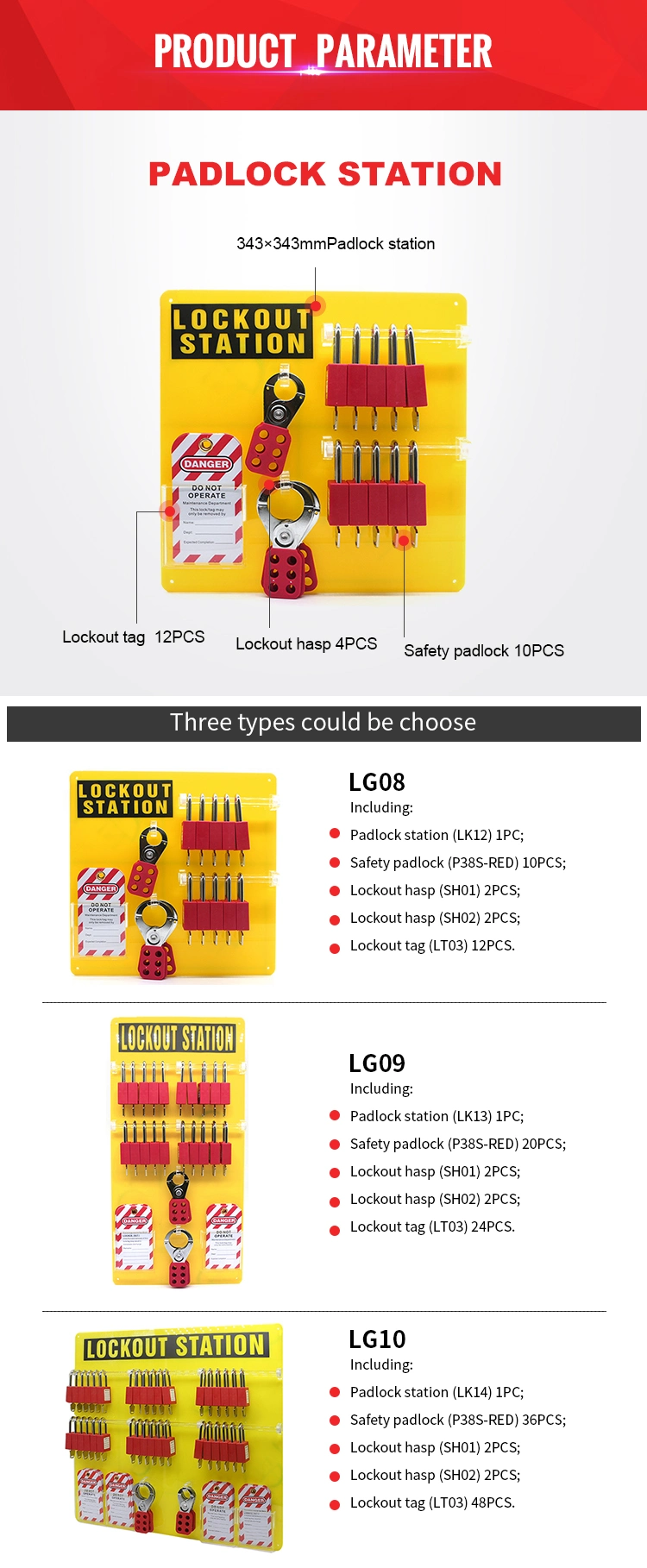 Multi-Purpose Electrical Safety 36 Locks Lockout Kit