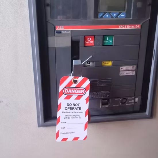 Robustes PVC-Sicherheitsverriegelungsetikett